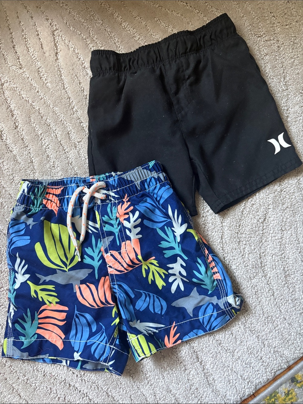 Lot of 2 boys bathing suits from Gap & Hurley